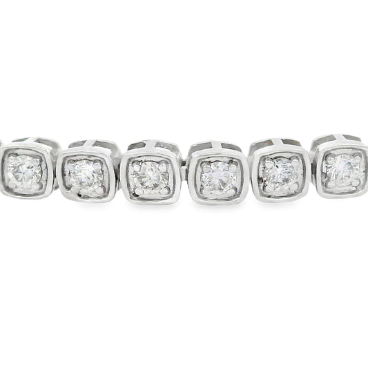 Lab Grown Diamond Tennis Bracelet 10KT White Gold
