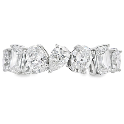 Lab Grown Diamond Wedding Band Ring 14KT White Gold