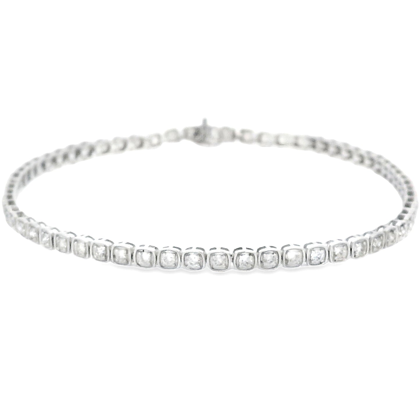 Lab Grown Diamond Tennis Bracelet 10KT White Gold