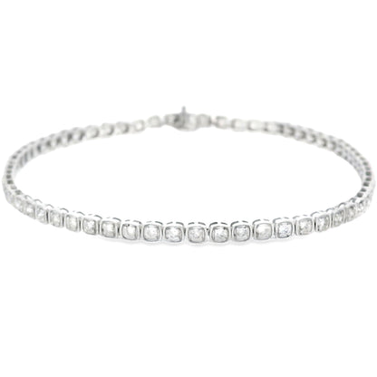 Lab Grown Diamond Tennis Bracelet 10KT White Gold