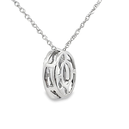 Mystic Fire Topaz Fashion Pendants 10KT White Gold