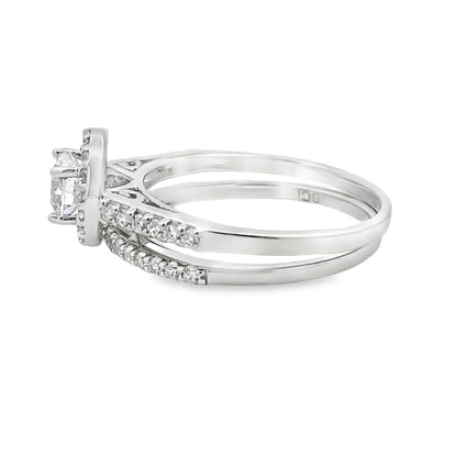 Cubic Zirconia CZ SS Bridal Sterling Silver