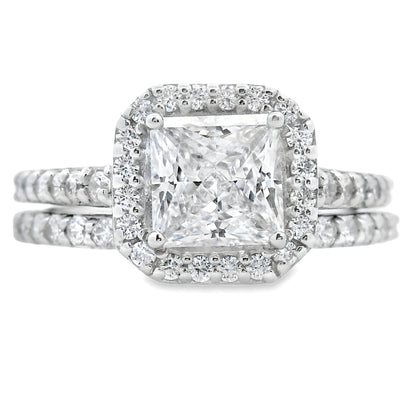 Cubic Zirconia CZ SS Bridal Sterling Silver