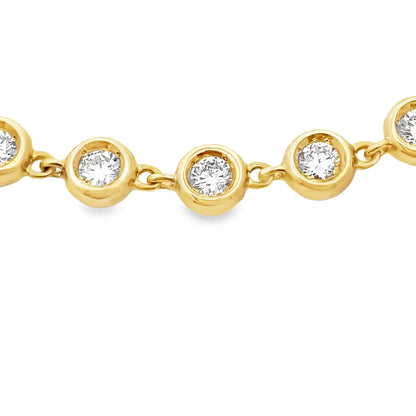 1.50ct Lab Grown Diamond Bracelet 10KT Yellow Gold