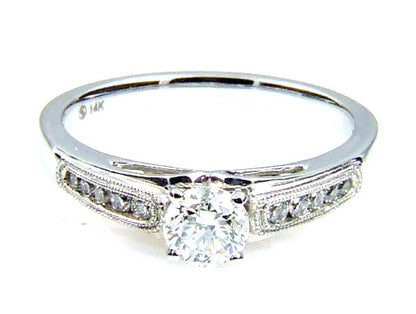 .50ct Diamond Eng Only 14KT White Gold
