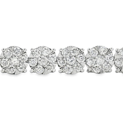 Lab Grown Diamond Tennis Bracelet 10KT White Gold