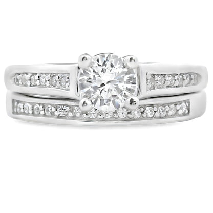 Cubic Zirconia CZ SS Bridal Sterling Silver