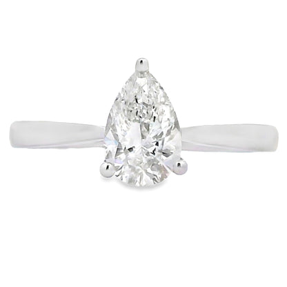 Natural 1.00ct Lab Grown Diamond  10KT White Gold