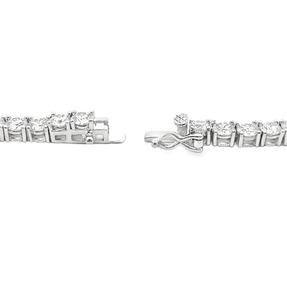 39.98ct Moissanite Tennis Necklace Sterling Silver