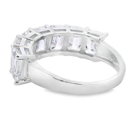 Lab Grown Diamond Fashion band rings 14KT White Gold