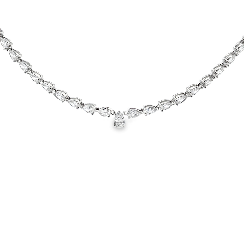 15.00ct Lab Grown Diamond Tennis 14KT White Gold