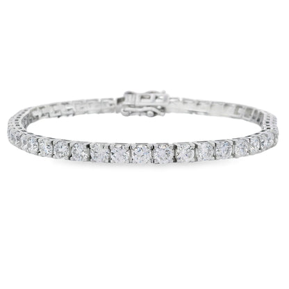 Lab Grown Diamond Tennis Bracelet Sterling Silver