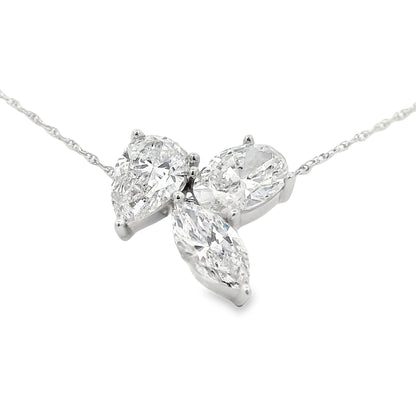 Lab Grown Diamond Fashion Pendants 14KT White Gold