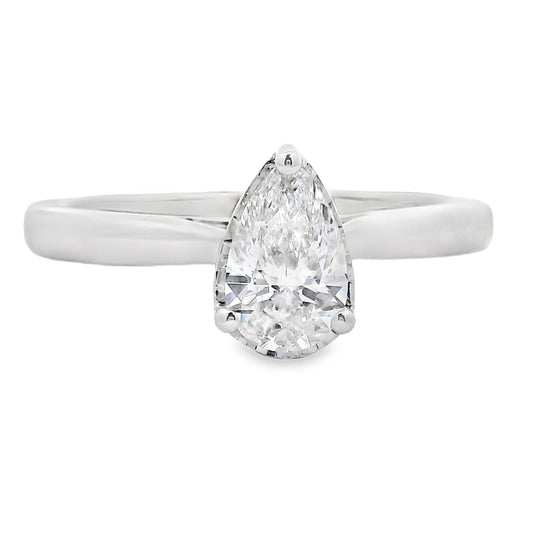 Natural .50ct Lab Grown Diamond  10KT White Gold