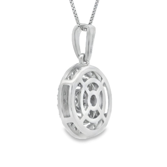 Lab Grown Diamond Fashion Pendants 14KT White Gold