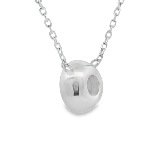 Natural .25ct Lab Grown Diamond Pendant Sterling Silver