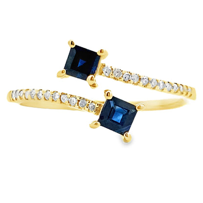 .61ct Sapphire Diamond Ring 14KT Yellow Gold
