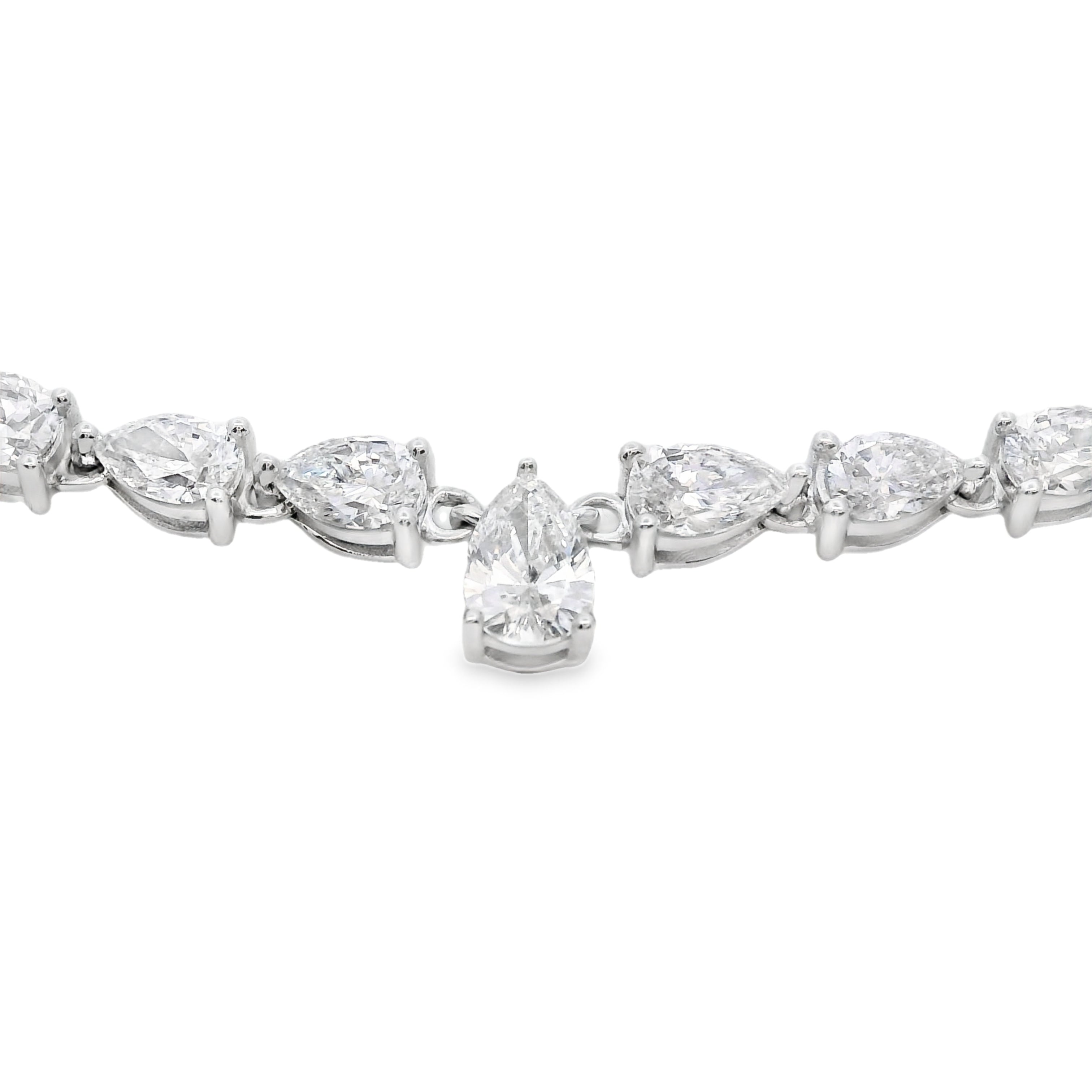 15.00ct Lab Grown Diamond Tennis 14KT White Gold