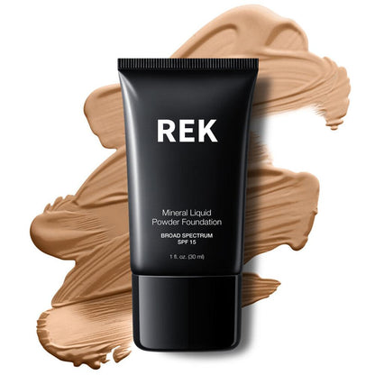 Mineral Liquid Powder Foundation with SPF 15 | REK Cosmetics — Multiple Shades
