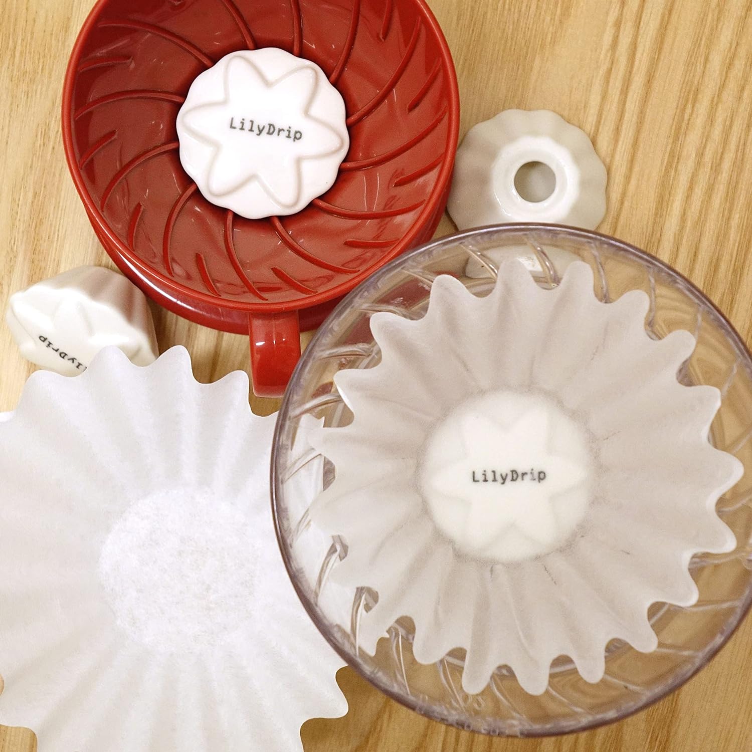 LOTOS – Accessoire pour cafetière à filtre, compatible avec les goutteurs coniques, utilise des filtres à panier