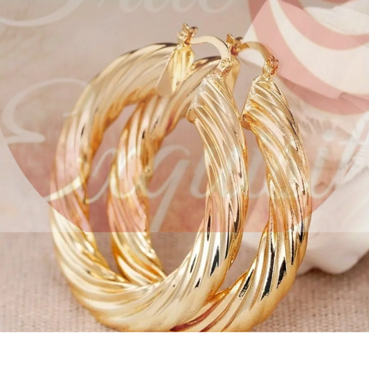 Classic Golden Hoops