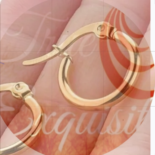Versatile Shine: 12mm 14K Gold-Plated Party & Daily Hoops