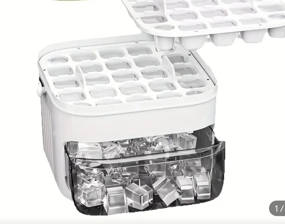 Large Capacity 48 - Compartment Double Mold with easy-to-operate Push-Button lid