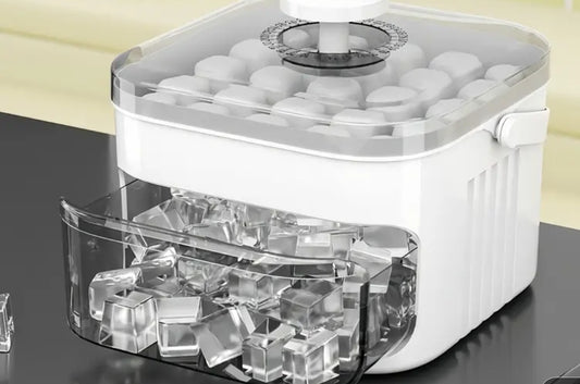 Large Capacity 48 - Compartment Double Mold with easy-to-operate Push-Button lid