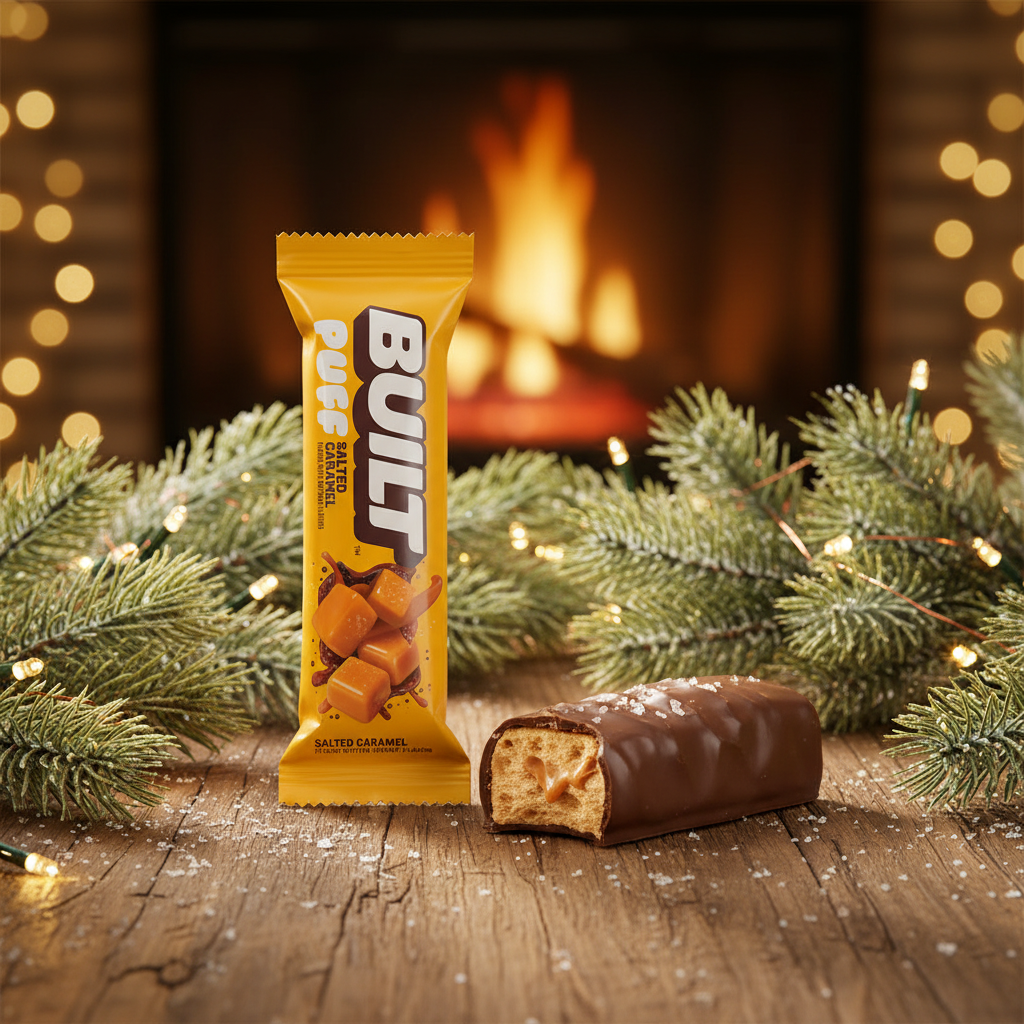 BUILT Puff chocolate-dipped snack bar from True Exquisite 